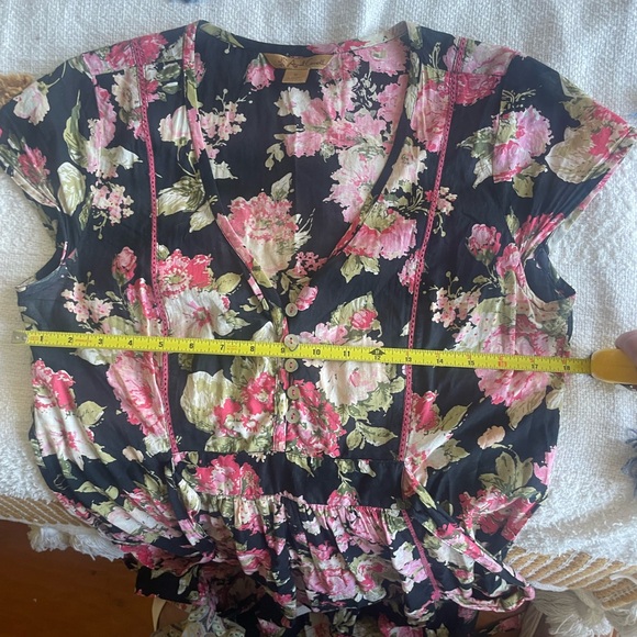 April Cornell, 100 % cotton dress with embroidery and mother for all buttons - Picture 11 of 13